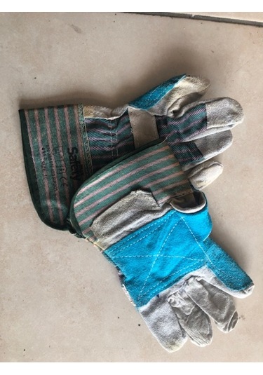 Max Safaty 4142 Gri Yeşil Takviyeli Eldiven No: 10 Bir 1 Çift !!