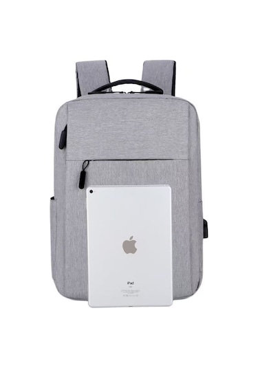 17.3 İnç Laptop Çantası - Usb Şarjlı, Hafif & Suya Dayanıklı - 6 Renk Seçeneği Kırmızı