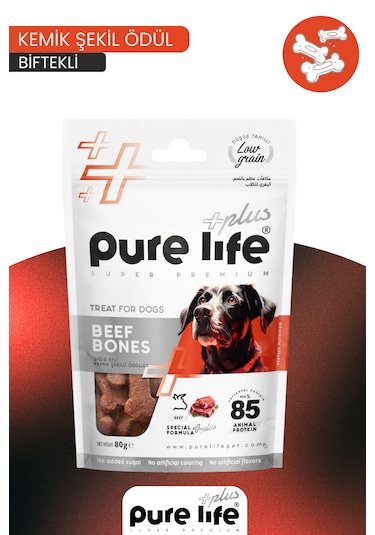 Purelife Plus Köpek Ödül Kemiği Sığır Etli 80gr
