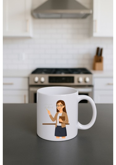 Meslek Baskılı Kupa Kadın Öğremten