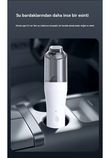 Jian Fan Araba Elektrikli Süpürge Kablosuzşarj Elektrikli Süpürge El Tipi Küçük Taşın İse Bir Güç Güçlü Emişev Arabası