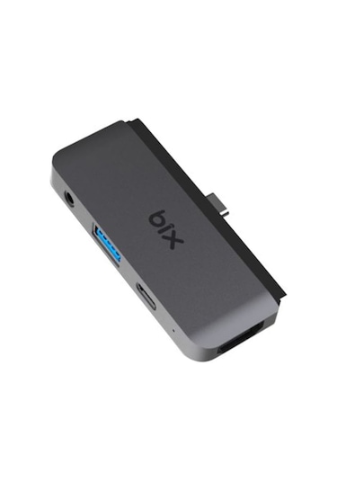 Bix BX16HB 4K HDMI Type-C Thunderbolt 3.0 Dönüştürücü Hub USB 3.5 MM AUX Çevirici