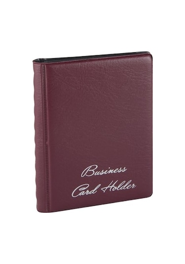 Biala 2 Sıralı 80 Kart Kapasiteli Kartvizitlik 11x13.5 Cm Siyah