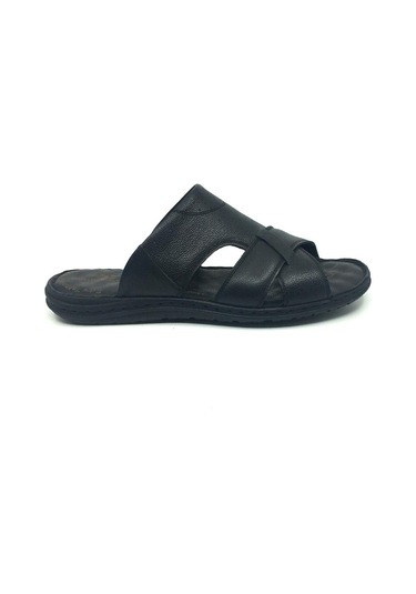 Luis Figo %100 Deri Ortopedik Erkek Büyük Numara Sandalet Terlik (481141848)