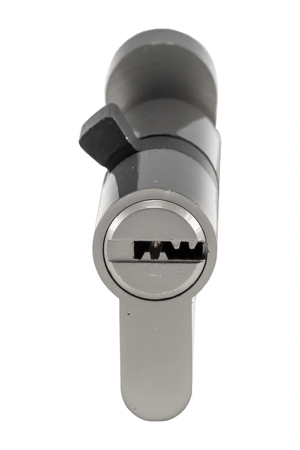 Folinda Güvenlik Kilidi Cilindiri 80mm - Alüminyum Kabuk Bakır Çekirdekli - Kırılma/delme/şok Koruma - Tek Yön Döndürücü - Ev/ofis Kilit Tamiri Gümüş