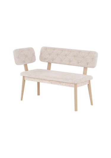 Massa Yavrulu Kanepe Puf 115 Cm Krem