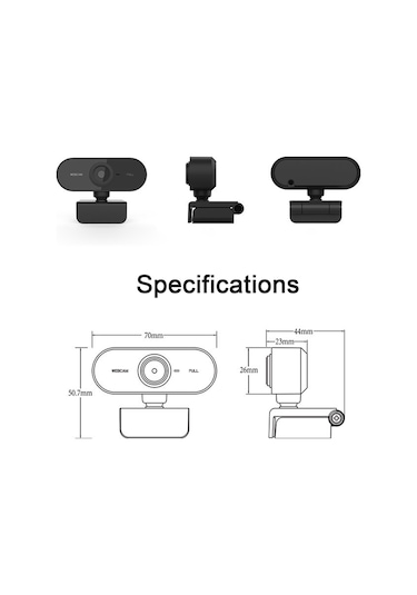 Tenfowee "1080p Hd Web Kamera - 2mp Net Konferans, Ders Ve Canlı Yayın İçin Usb Tak-çalıştır"