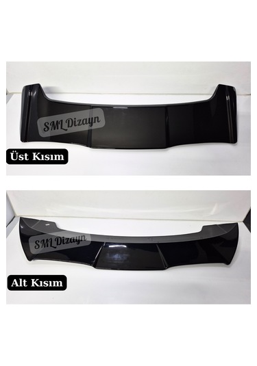 Volskwagen Polo Yarasa Spoiler Spoyler Kanat 2010-2017 Parlak Siyah Plastik