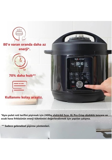 Instant Pot Duo Plus DPPC604 5.7 L Sessız Cok Amaclı Pişirici