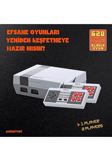 Polo Smart PGM701 Retro Oyun Konsolu + 620 Adet Oyun