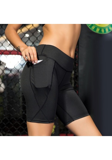 Skycity Yüksek Bel Yoga Şortu - Nefes Alabilen Koşu Ve Spor Kıyafeti Diğer