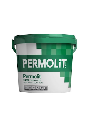 Permolit Su Bazlı Süper Tavan Boyası Beyaz 3.5 Kg. 3.5 KG
