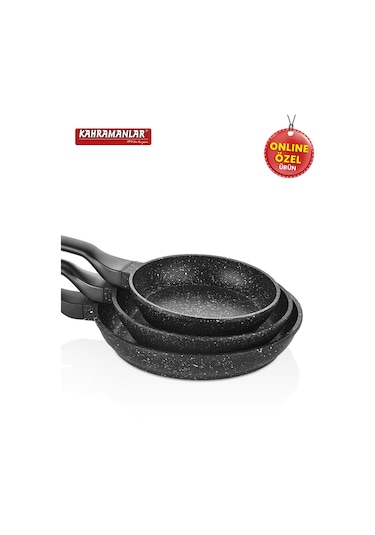 Kahramanlar Helegra 3 Lü Döküm Tava Seti