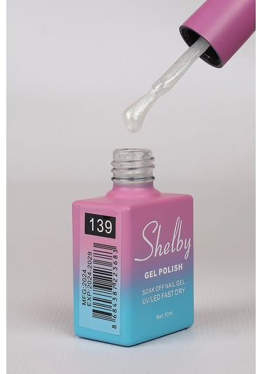 Shelby 10 Ml. A139 İnci Tozu Krom Kalıcı Oje
