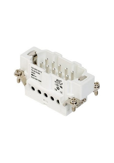 METE ENERJİ 29021 10X16A. Çoklu Fiş Çekirdek Montajlı (Vidalı Bağ