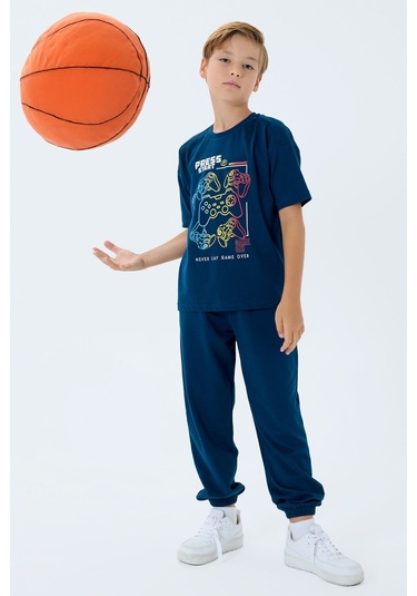 Rolypoly Erkek Çocuk Lacivert Pijama Takım 5274-49632 Lacivert