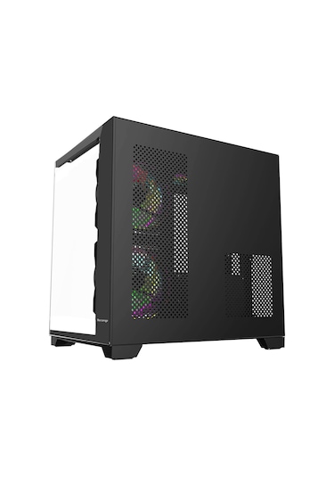 Revenge Nova 500 W Psu Dahil 3 Rgb Fanlı Temperli Cam Panel M-atx Gaming Oyuncu Bilgisayar Kasası Siyah