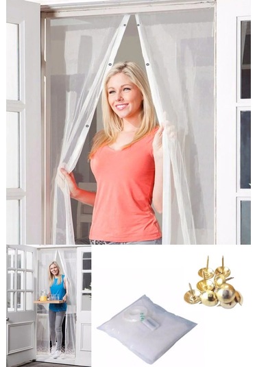 Mıknatıslı Kapı Sinekliği Tül Perde 105 X 205 Cm 5365