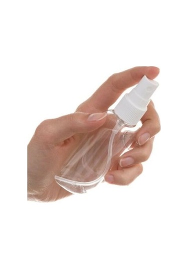 Şeffaf Cam Şişe 50Ml Sprey Başlıklı