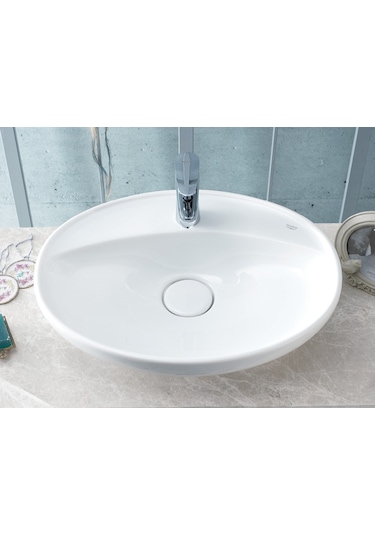 Turkuaz Seramik Cerastyle 60 x 46 CM Tezgah Üstü Çanak Lavabo