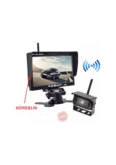 Kablosuz 7 İnç Monitör ve 18 Ledli Kablosuz Gece Görüş Kamerası