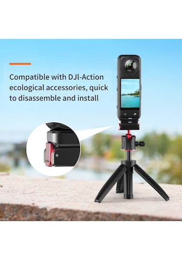 Springsun Vrıg Ac19 3'ü 1 Arada Manyetik Hızlı Çıkarma Adaptörü Tabanı Kamera Tripod Montajı Hızlı Çıkarma Montajı Insta360 X4 İçin Yedek