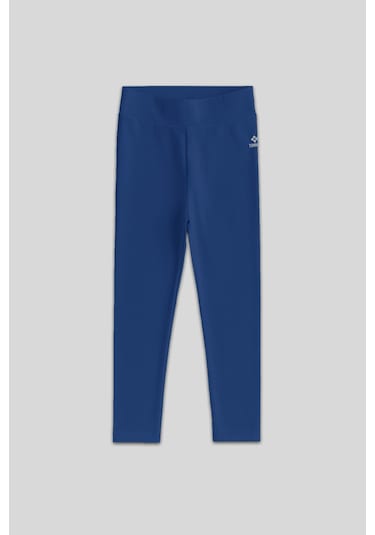 Tommylife Tommy Life İndigo Yüksek Bel Dar Paça Kız Çocuk Tayt - 75047 Indigo