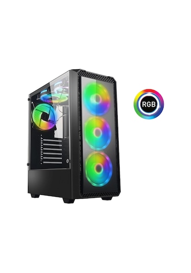 Xaser XSR764 i7-2600 16 GB 256 GB SSD 4 GB RX550 24" Free Dos Masaüstü Oyuncu Bilgisayarı