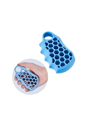 Silikon Kavrama Ekipmanı Hemipleji Mavisi Için Yaşlı Parmak Egzersizcisi 11cmx6.6cm Dj1e33 Mavi