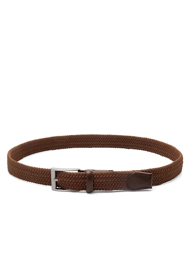 Pierre Cardin Multi Renk Örgü Erkek Kemer En 3,5 Cm Pc-1745 Kahverengi