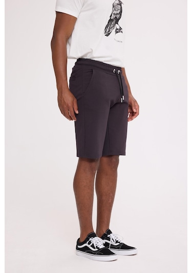 The Crow Cash Cargo Sweatshort Antrasit Polyester Pamuk Şort Antrasit