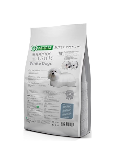 Nature's Protection Tahılsız %78 Hayvansal Proteinli Balıklı Beyaz Yetişkin Köpek Maması 1500 G