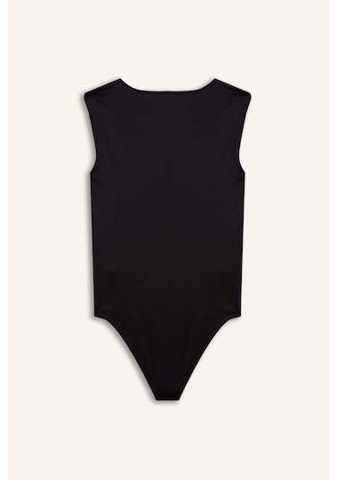 Defacto Kare Yaka Bodysuit E9045ax26smbk81 Siyah-bk81