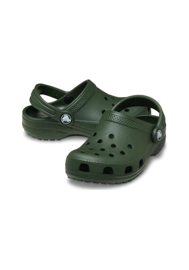 Crocs 206990-3cm Classıc Clog Çocuk Spor Terlik Sandalet Yeşil