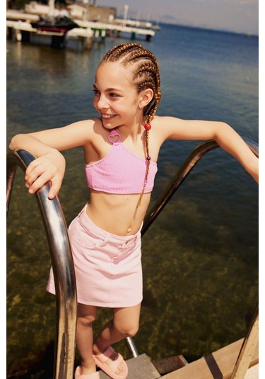 Defacto Kız Çocuk Gabardin Etek E2649a825smpn666 Pembe