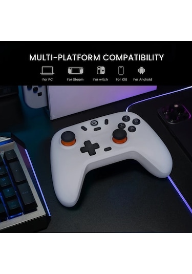 Elmpaly Gamesir T4 Lite Kablosuz Mavi Oyun Kumandası + Kontrolcü, Switch Android İos Uyumlu