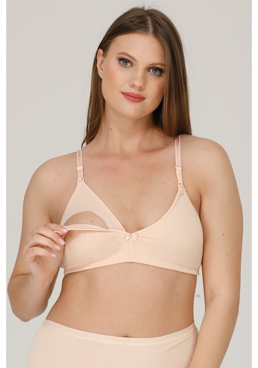 Parlingerie Pl Emzirme Sütyeni Penye Kapsız Ten