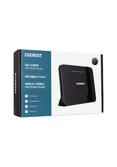 Everest SG-V400 300 Mbps 4 Port Kablosuz VDSL/ADSL2+ VoIP Modem Router