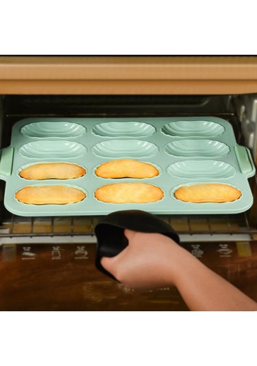 Gatherco Silikon Kalıp Pişirme Kalıbı Ekmek Pişirme Tepsisi Yapışmaz Kek Kalıbı Tepsileri Ekmek Pişirme Aleti, 20 Izgaralı Jöle Kalıbı