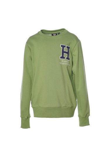 Hummel Elton Çocuk Sweatshirt 921942-9827 Yeşil