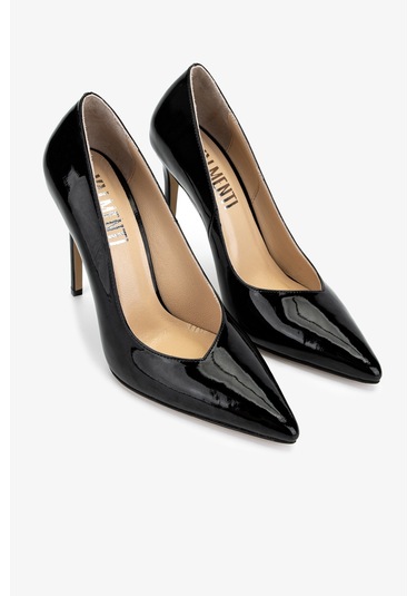 Valmenti Kadın Hakiki Deri Siyah Rugan Topuklu Ayakkabı 1027 249 Bn Ayk Y25 Sıyah Rgn Siyah Rugan