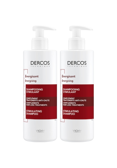 Vichy Dercos Energisant Saç Dökülmesine Karşı Şampuan 2 x 390 ML