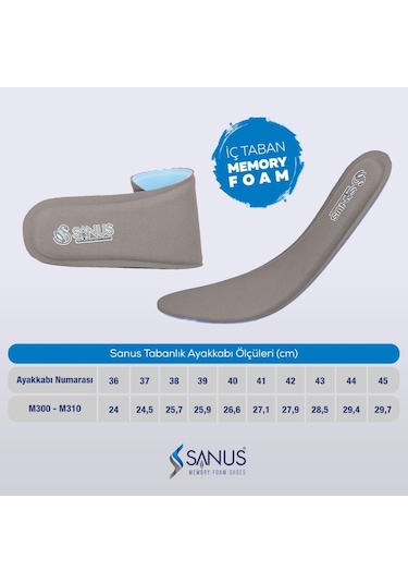 Sanus M300 (M800) Memory Foam Hafızalı Günlük Tabanlık