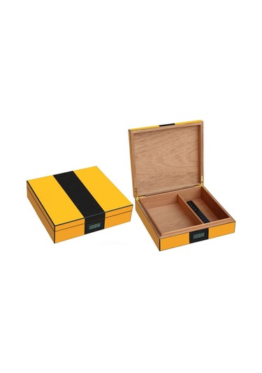 Falconetti Rc60 Sarı Karbon Fiber Humidor Puro Kutusu