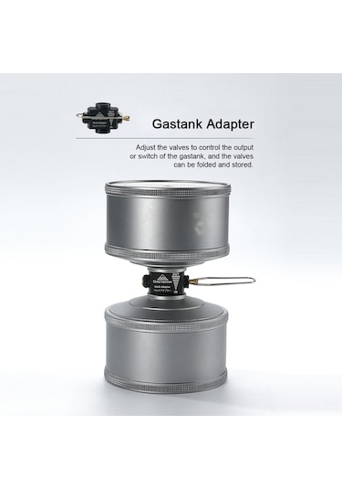 Geeksen Kamp Malzemesi: Dağ Gaz Tankı Adaptörü, Gaz Doldurma, Basınç Salma, Tek Tıklamayla Kapatma, Preventif Jant Korumalı, Bakır-alüminyum Siyah