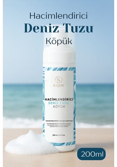 K K-care Cosmetics Hacimlendirici Deniz Tuzu Köpük 200 ML