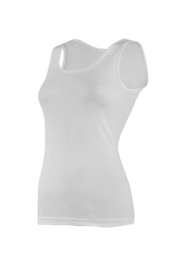 6 Adet Güryıldız Bayan Ribana Geniş Askılı Atlet Beyaz 20003 001