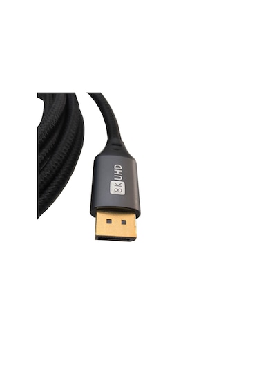 Display 8k Uhd V1.4 Kablo 8k V1.4 Örgülü Display Port Erkek Erkek Kablo 2m