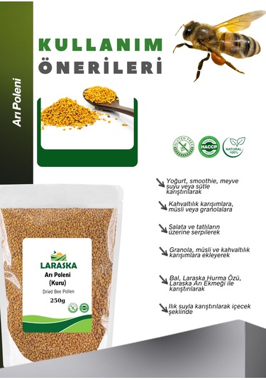 Arı Poleni 250g Kuru - Dried Bee Pollen 250g