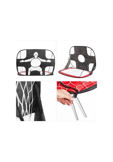 Jialan Katlanabilir Futbol Golü Naylon Futbol Golü Çocuklar Ve Siyah